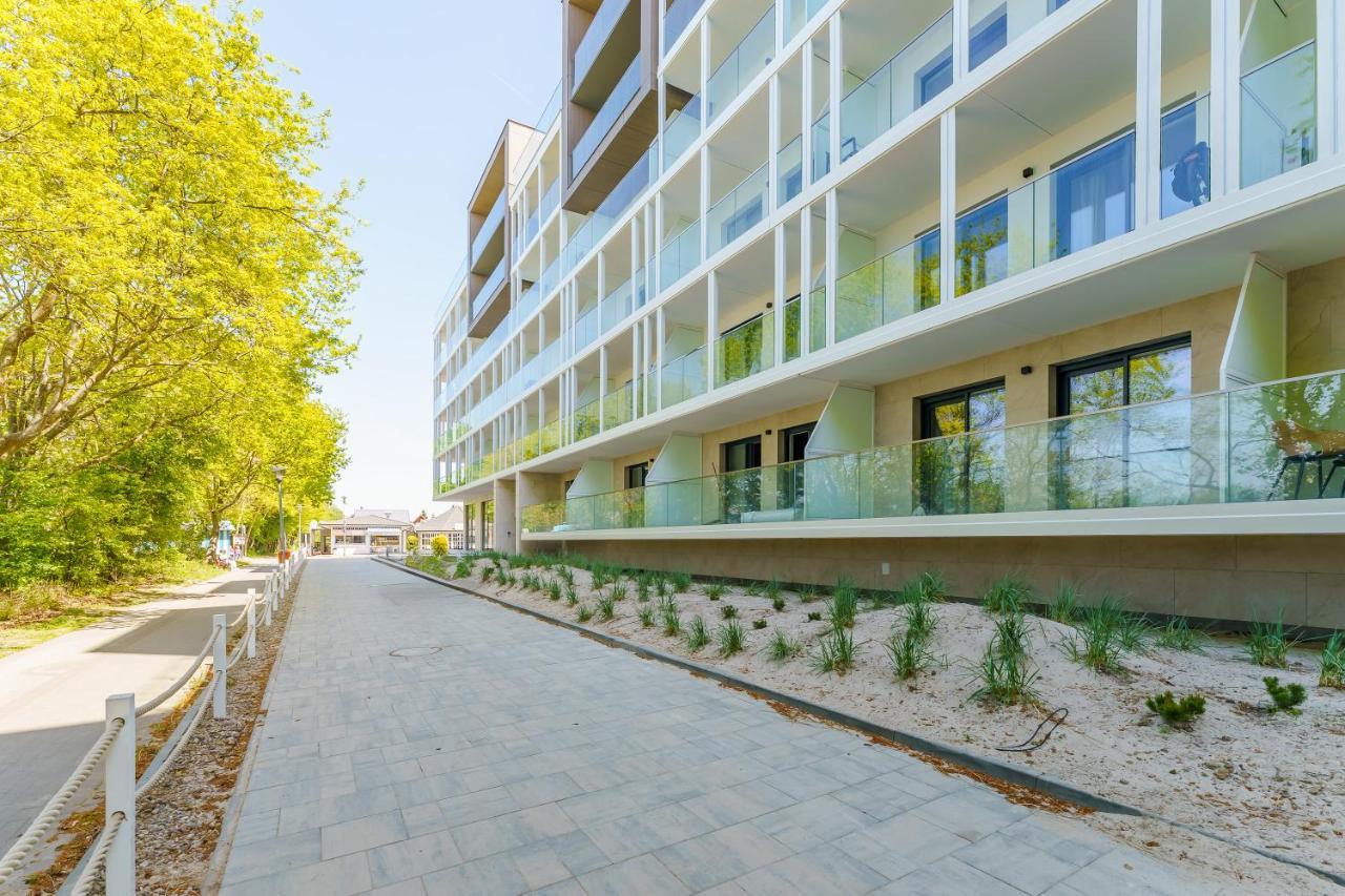 Apartament Kapitanski Z Widokiem Na Morze 4 Pietro - By Perlowa Przystan Rent Sianozety Exteriör bild