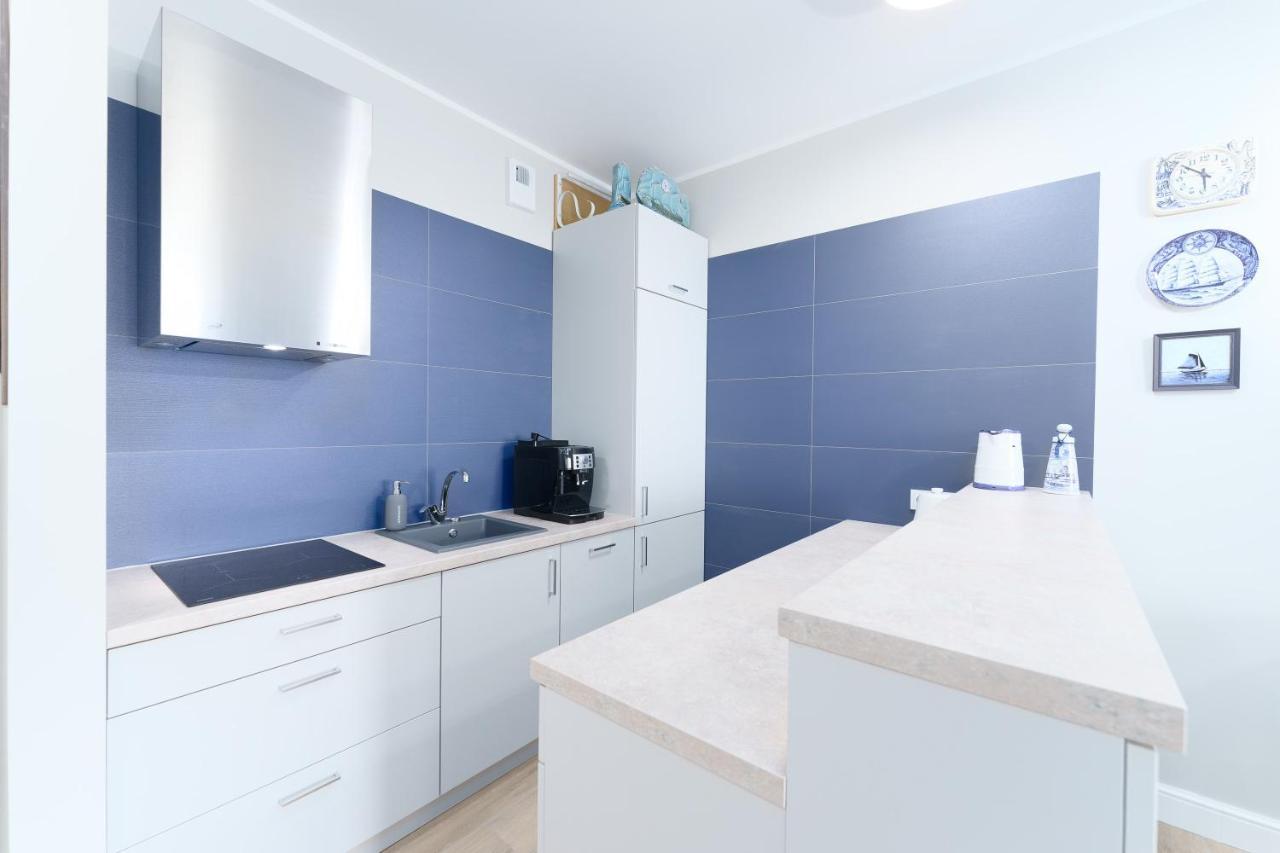 Apartament Kapitanski Z Widokiem Na Morze 4 Pietro - By Perlowa Przystan Rent Sianozety Exteriör bild