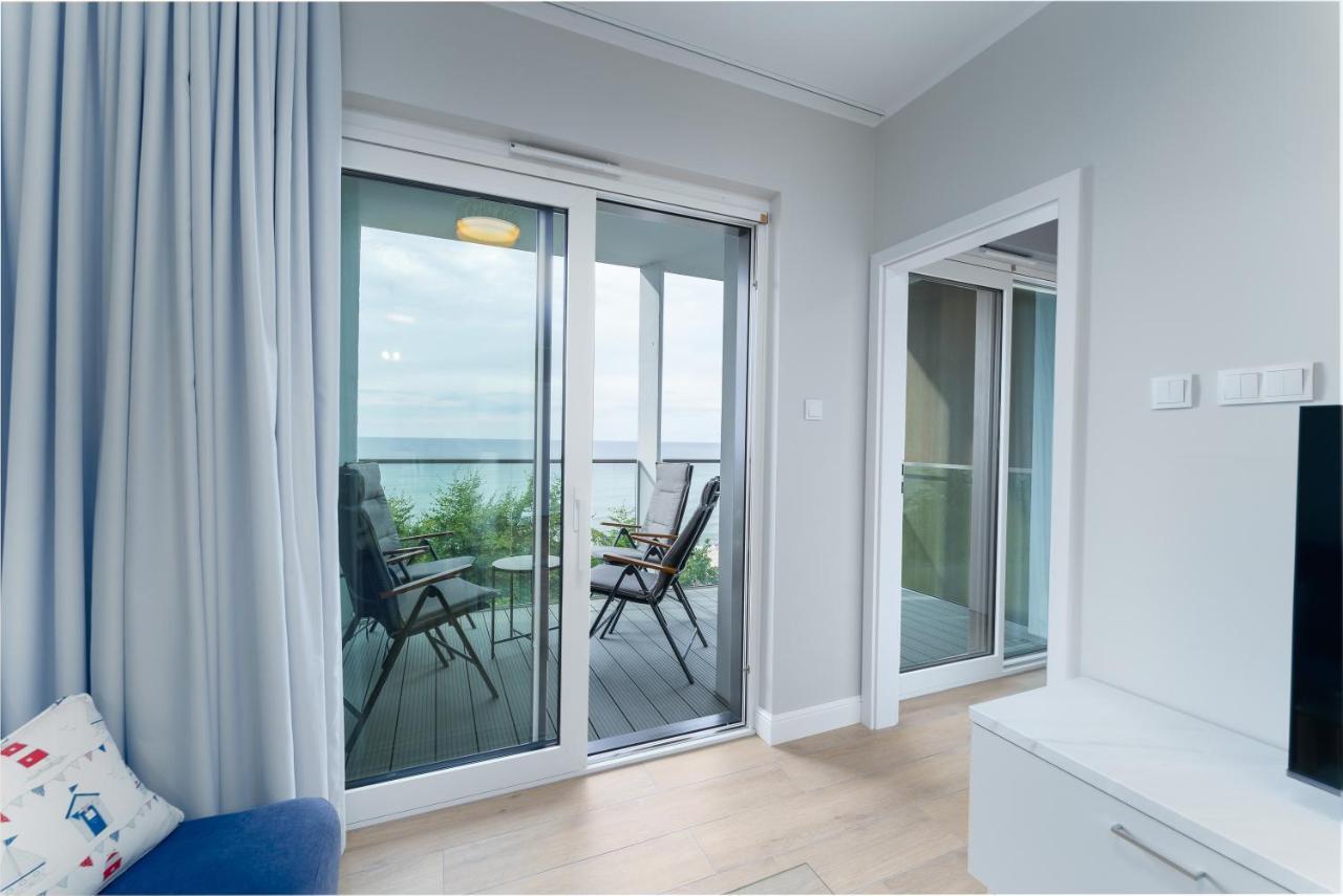 Apartament Kapitanski Z Widokiem Na Morze 4 Pietro - By Perlowa Przystan Rent Sianozety Exteriör bild