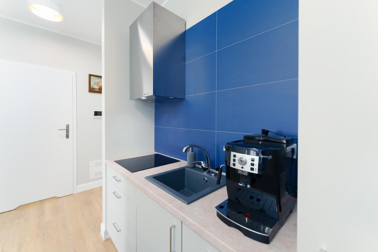 Apartament Kapitanski Z Widokiem Na Morze 4 Pietro - By Perlowa Przystan Rent Sianozety Exteriör bild